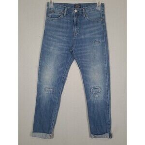 Polo Ralph Lauren Sullivan Slim Jeans Women 8 (30Wx26L) Blue Distressed Denim